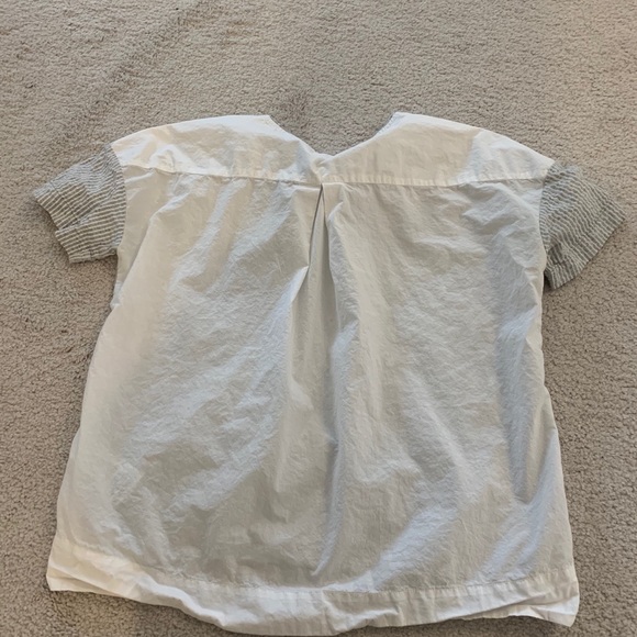 J. Crew Tshirt grey and white XS - Picture 3 of 3